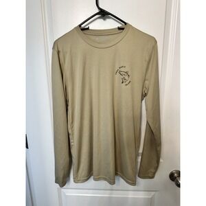Altered Latitudes Men's Long Sleeves T Shirt Tan Sz S UPF 50 Anna Maria FL Beach